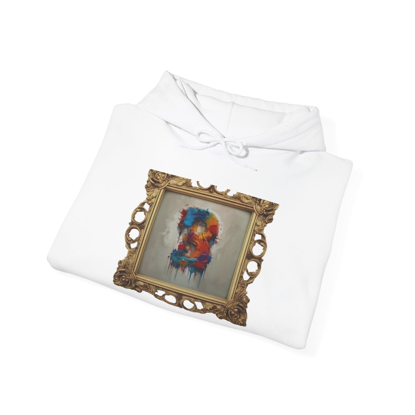 Colorful Art Hoodie, Unisex Heavy Blend Sweatshirt, Unique Gift for Art Lovers, Casual Wear, Cozy Winter Layer