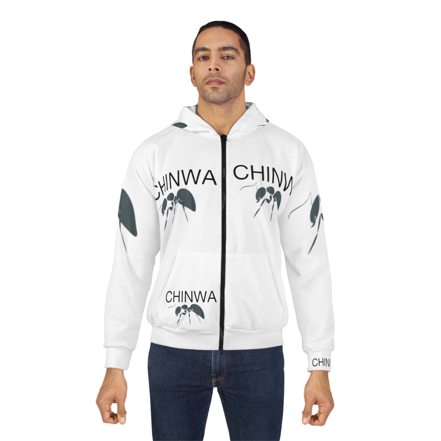 Chic Unisex Zip Hoodie, Ideal for Casual Outings, Gift for Nature Lovers, Cozy Layer for All Seasons, Statement Piece for Everyday Wear