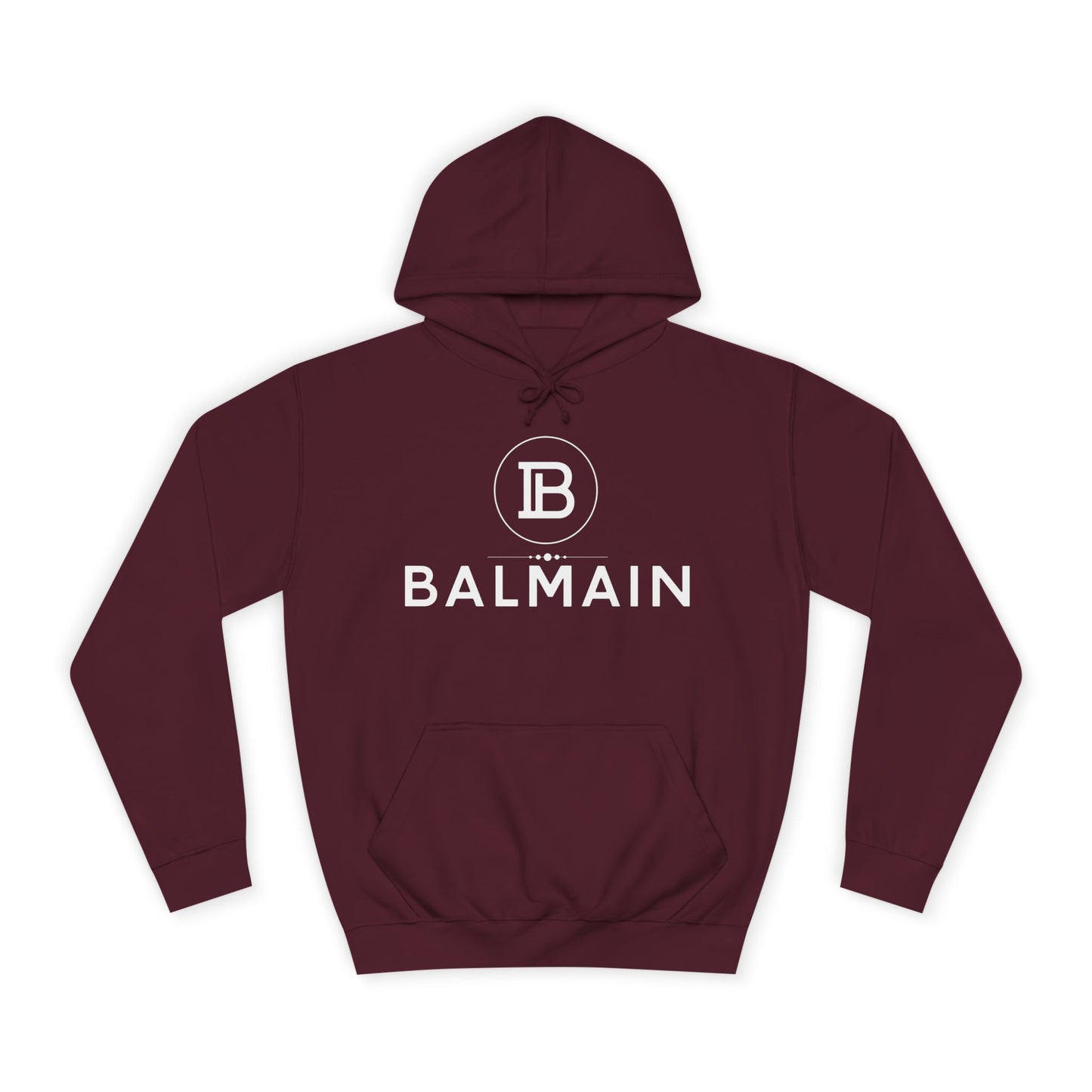 Stylish Unisex College Hoodie with BALMAIN Logo