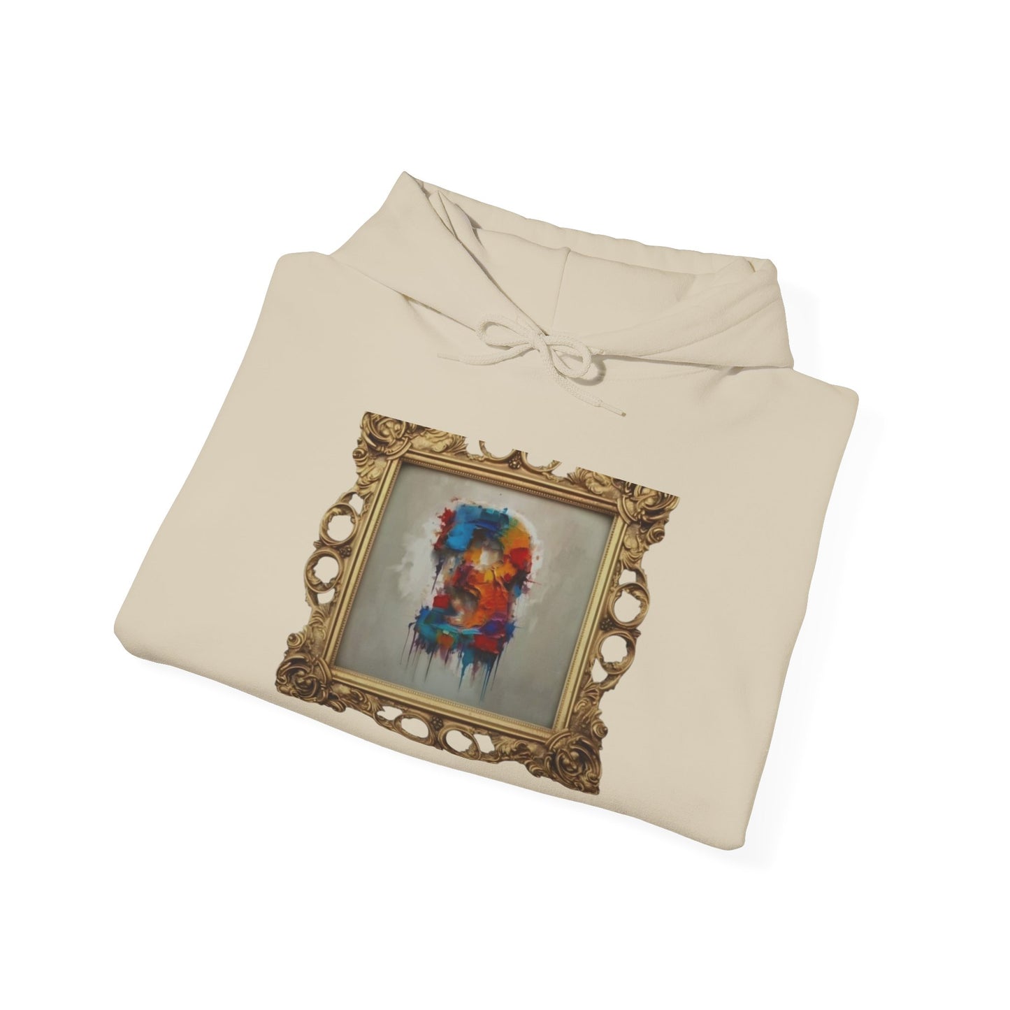 Colorful Art Hoodie, Unisex Heavy Blend Sweatshirt, Unique Gift for Art Lovers, Casual Wear, Cozy Winter Layer