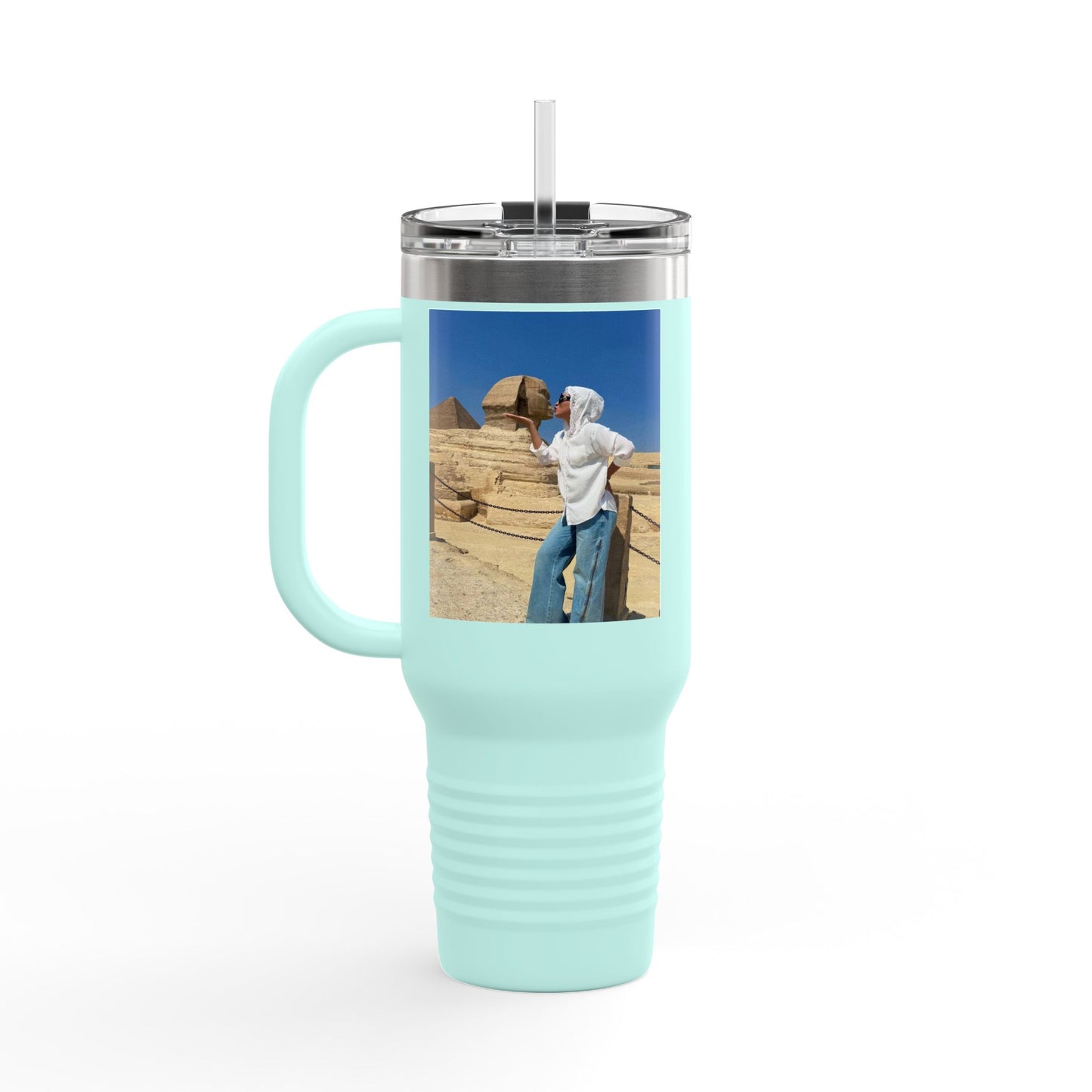 Chic Insulated Travel Mug, Stylish Hydration, 40oz Coffee Cup for Trendsetters, Perfect for Travel, Gifts for Her