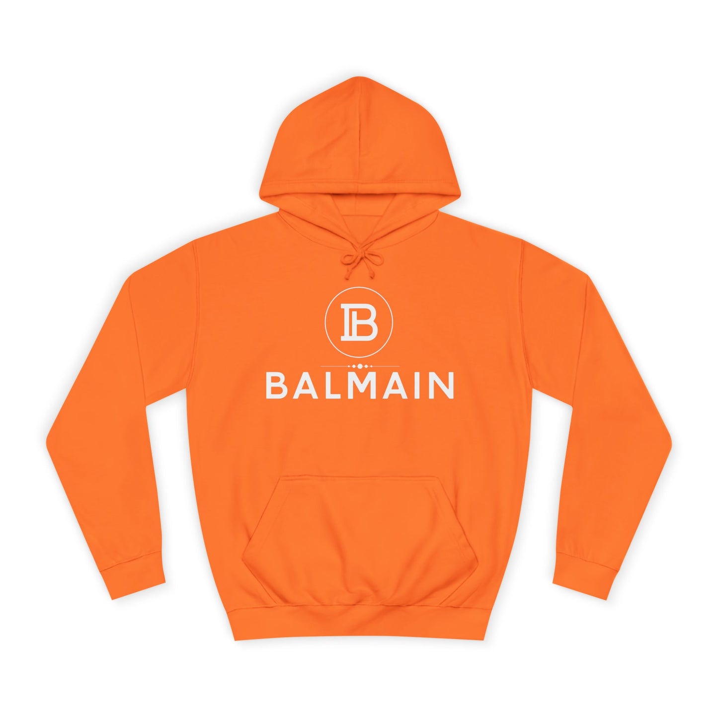 Stylish Unisex College Hoodie with BALMAIN Logo