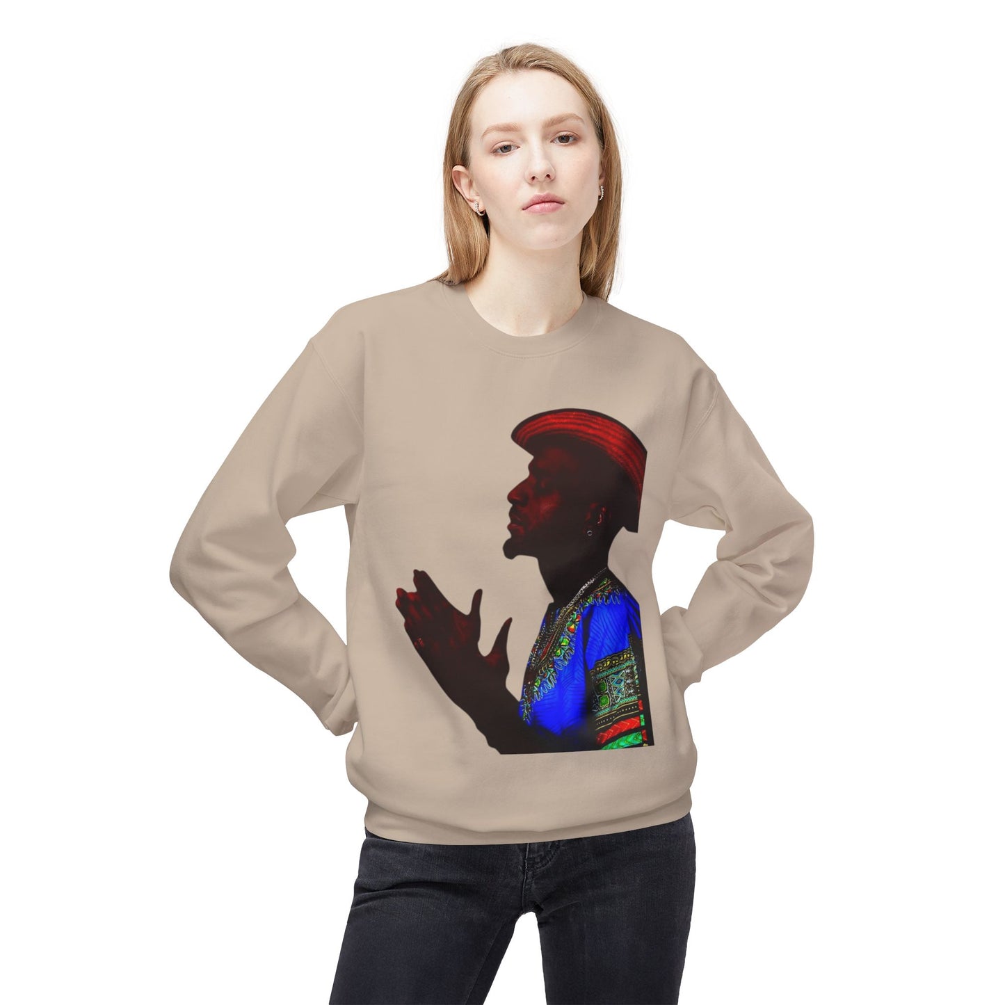 shirt local Cultural Vibes Crewneck Sweatshirt, Unisex Fleece Sweater, Ethnic Apparel, Holiday Gift, Cozy Fashion
