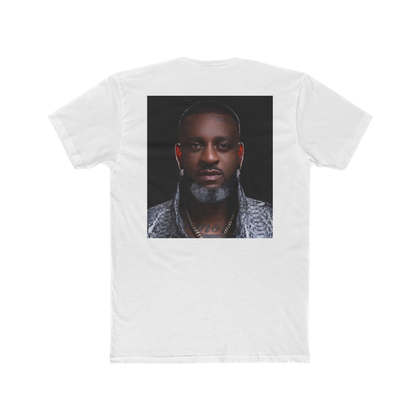 Unisex Cotton Crew Tee with Bold Portrait Design