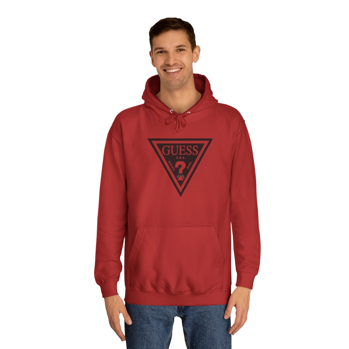 Unisex College Hoodie - Classic Guess Design