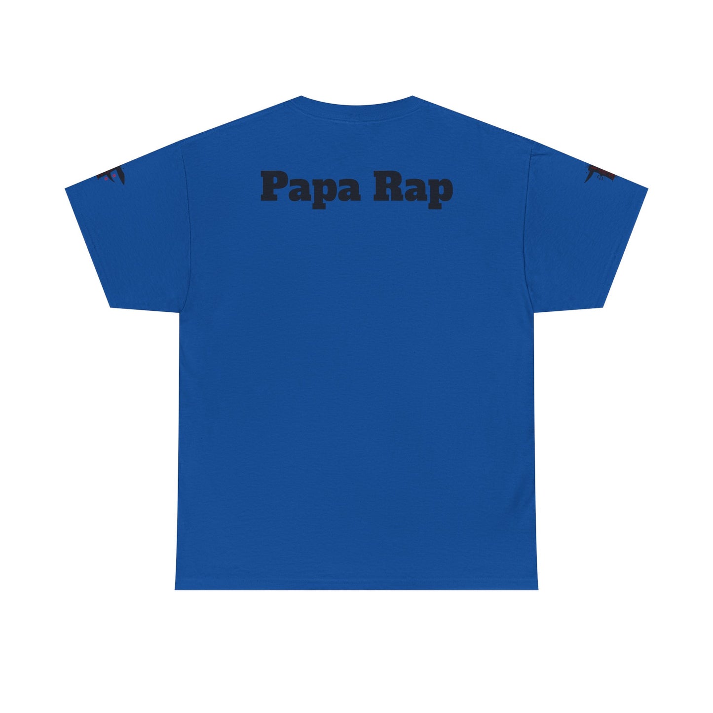 Festive Papa Rap Unisex Heavy Cotton Tee | Holiday Gift, Casual Wear, Graphic Tee, Family Celebration Shirt, Unique Gift for Dads