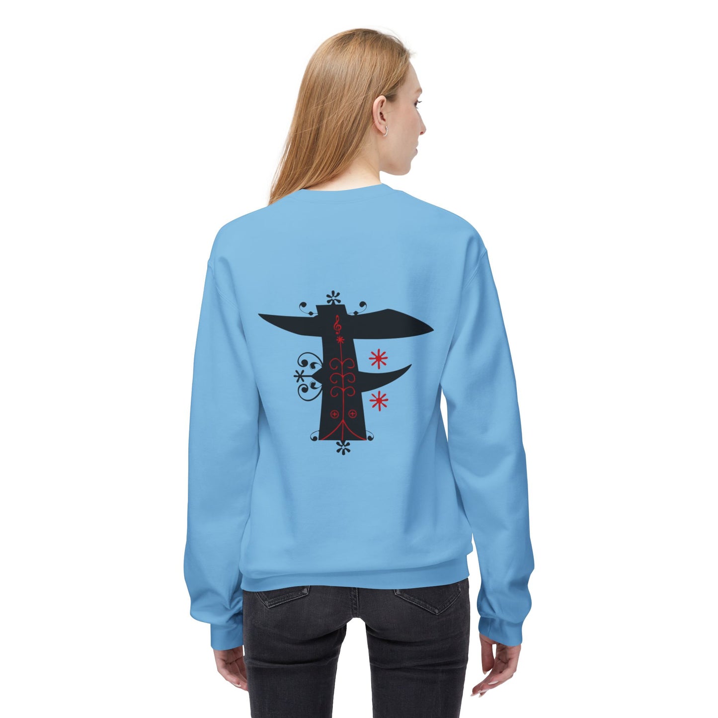 shirt local Cultural Vibes Crewneck Sweatshirt, Unisex Fleece Sweater, Ethnic Apparel, Holiday Gift, Cozy Fashion