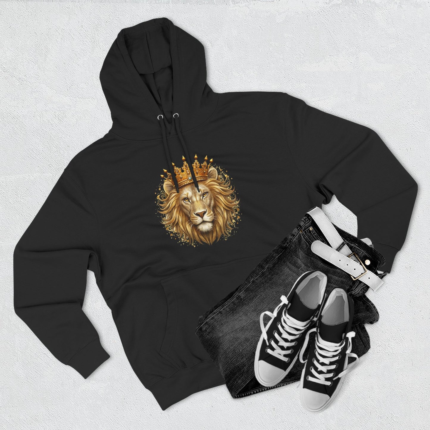 Lion King Crown Hoodie – Regal Lion Graphic Pullover