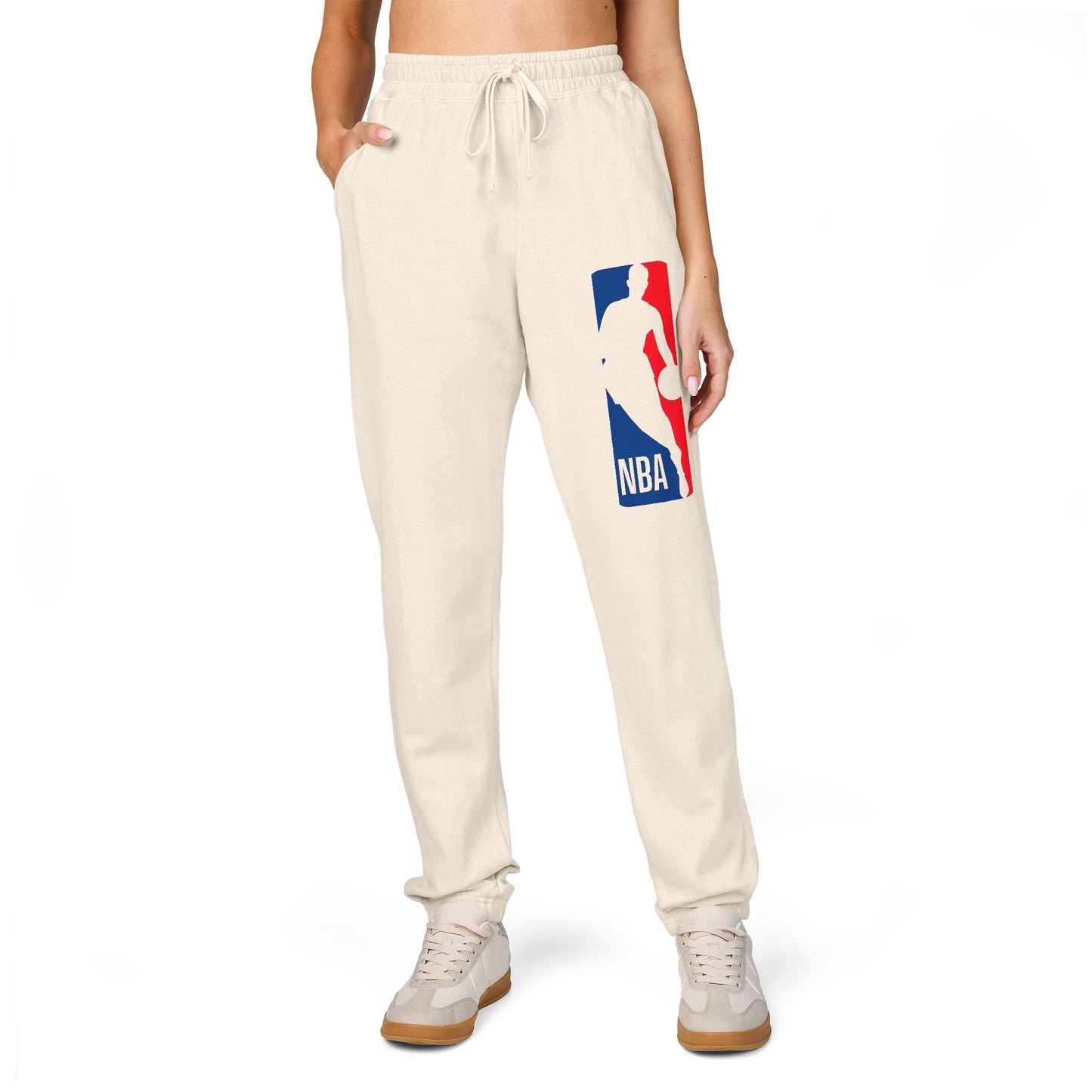 NBA Inspired Unisex Fleece Sweatpants, Casual Lounge Wear, Sports Fan Gift, Athleisure Style, Comfortable Sweatpants