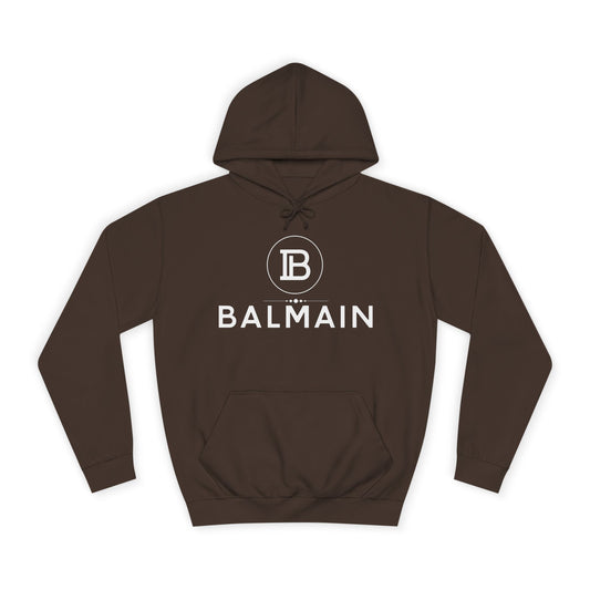 Stylish Unisex College Hoodie with BALMAIN Logo