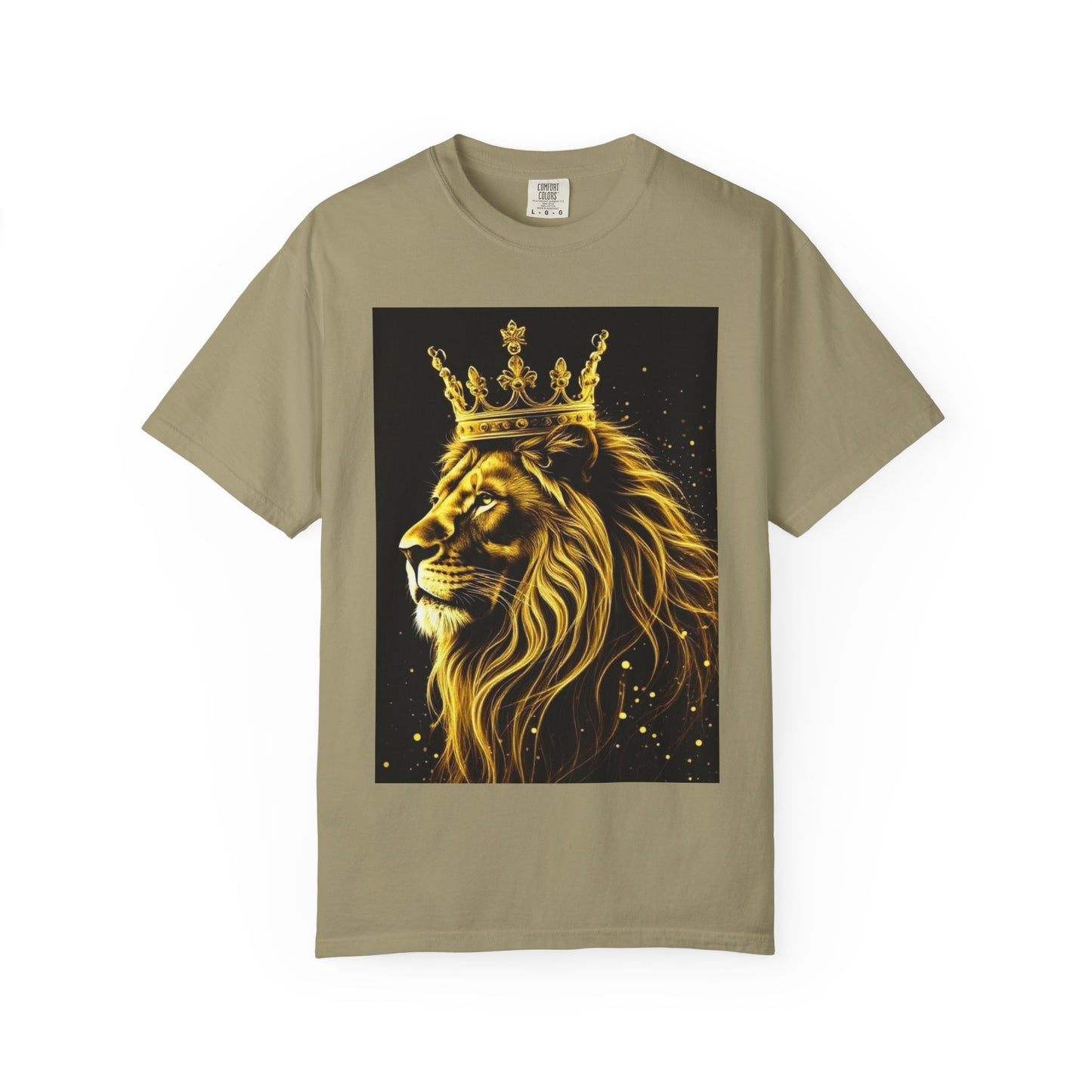 Lion King Crown T-Shirt — Regal Golden Lion Graphic Tee