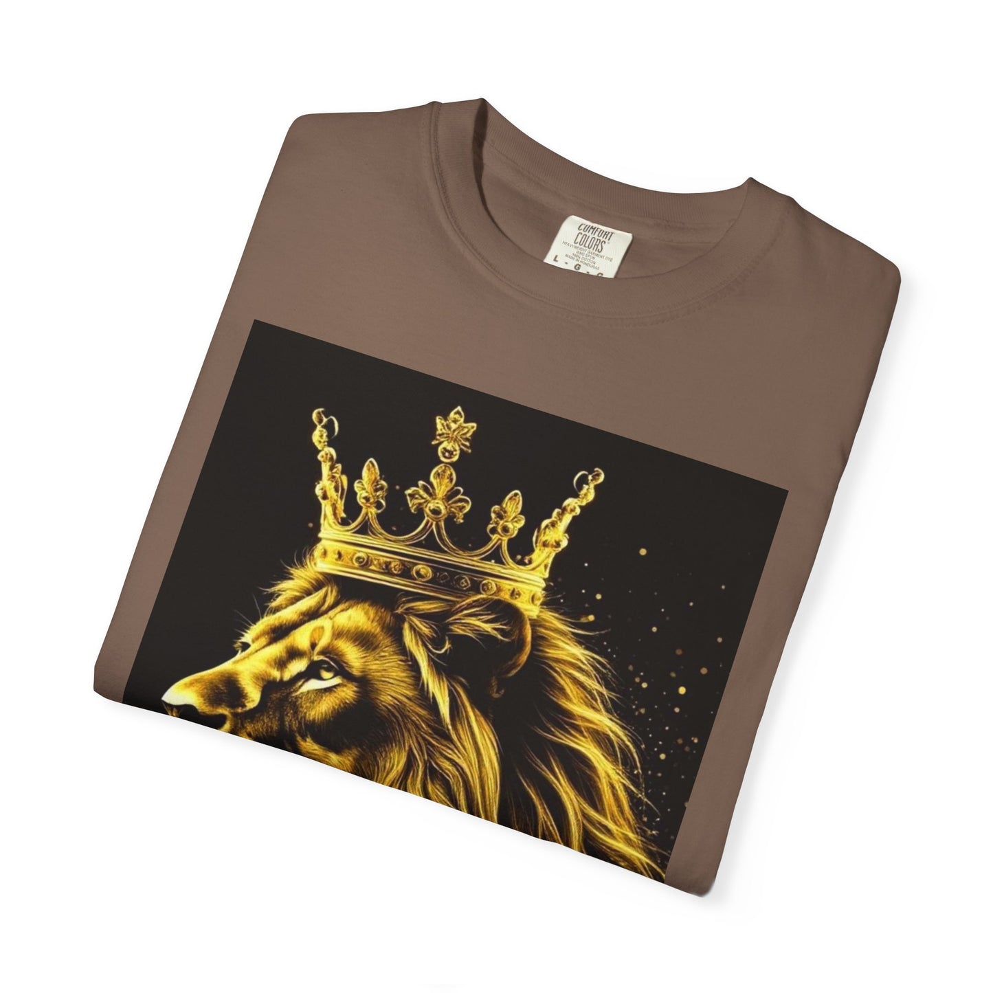 Lion King Crown T-Shirt — Regal Golden Lion Graphic Tee