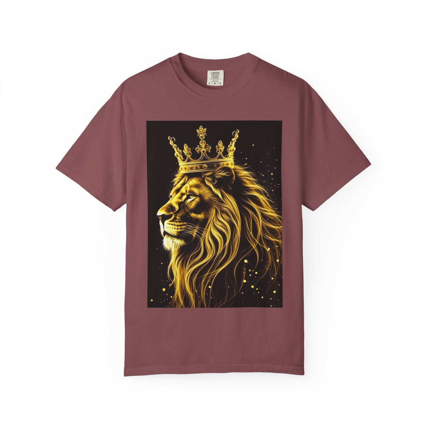 Lion King Crown T-Shirt — Regal Golden Lion Graphic Tee
