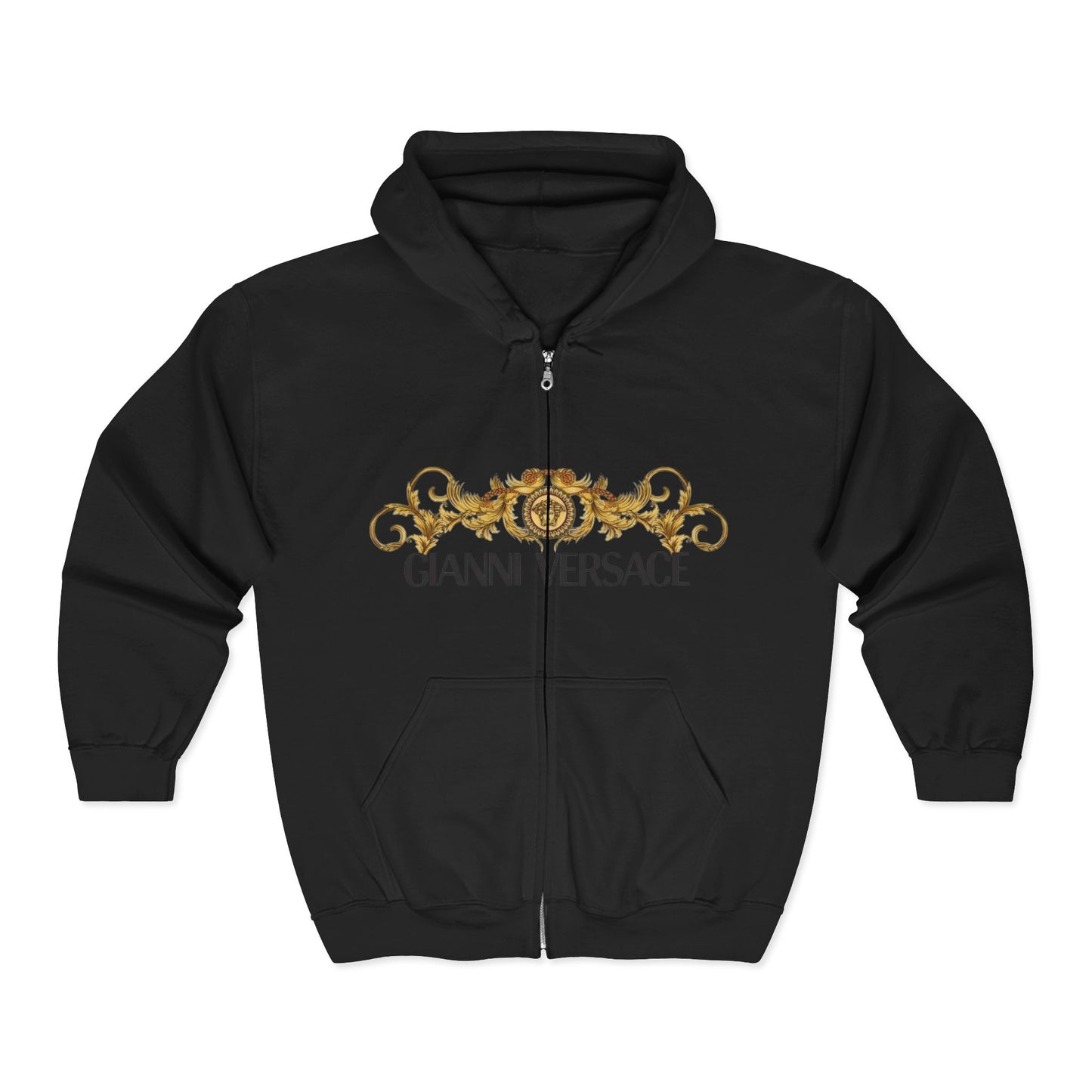 Gold Baroque Anniversary Zip Hoodie