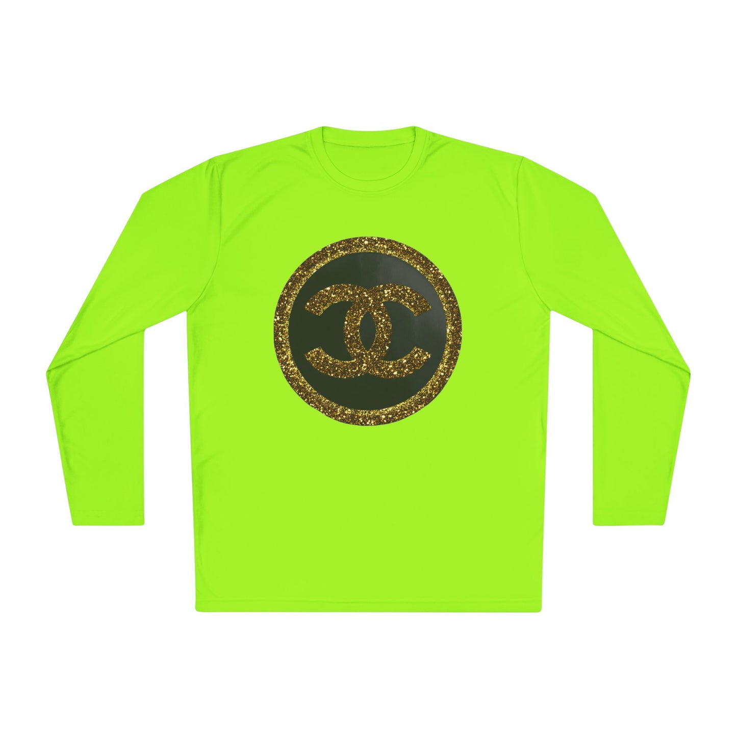 Gold Glitter Interlocking Logo Long Sleeve Tee