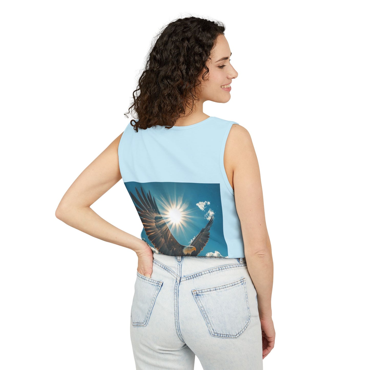 Eagle Sunflight Tank Top — Soaring Eagle Graphic Tank