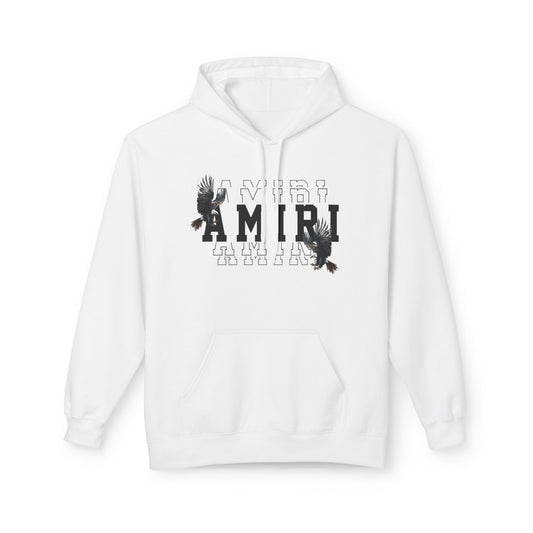 Amiri Graphic Hoodie — Raven College Lettering Streetwear Pullover