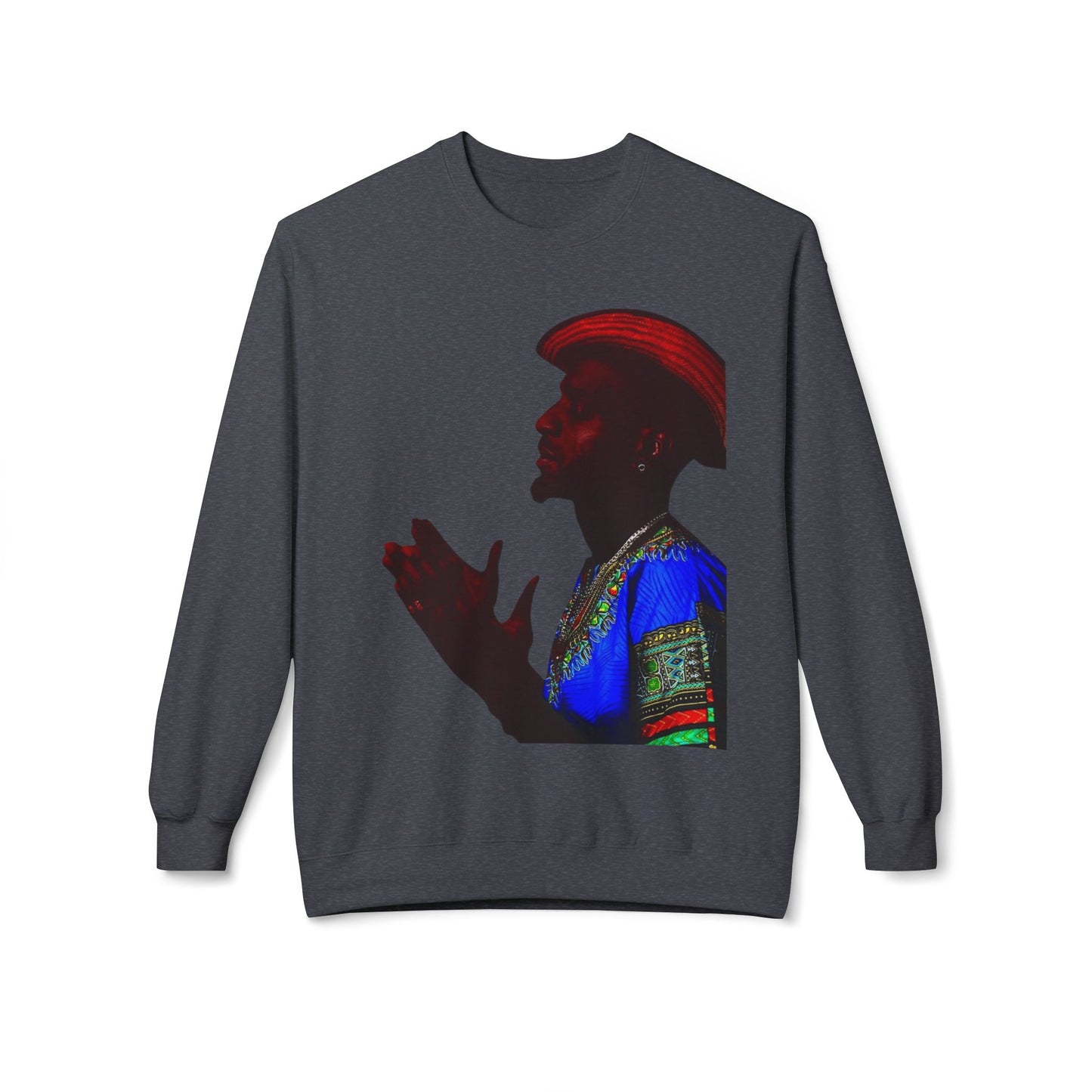 shirt local Cultural Vibes Crewneck Sweatshirt, Unisex Fleece Sweater, Ethnic Apparel, Holiday Gift, Cozy Fashion