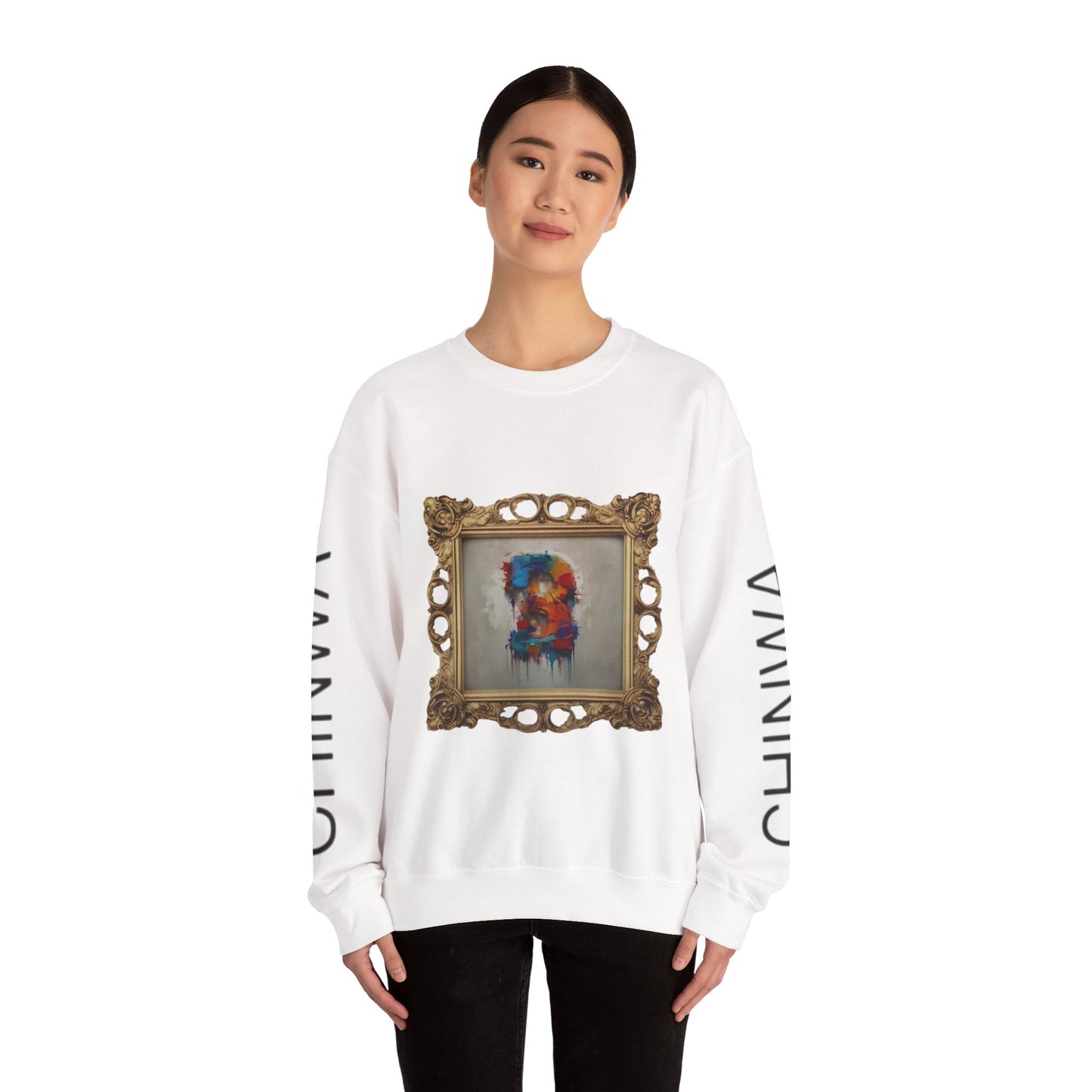 Artistic Unisex Crewneck Sweatshirt - Cozy, Unique Gift for Art Lovers, Casual Wear, Layering Piece, Trendy Fashion Statement