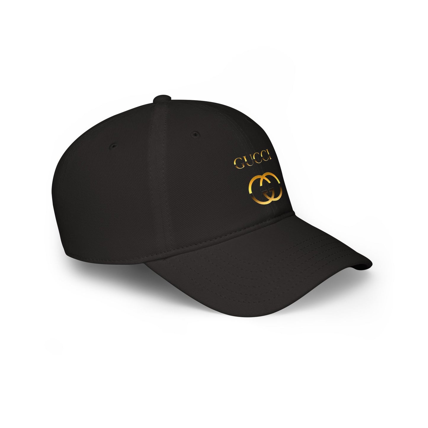 Luxurious Red Gucci-Inspired Low Profile Baseball Cap