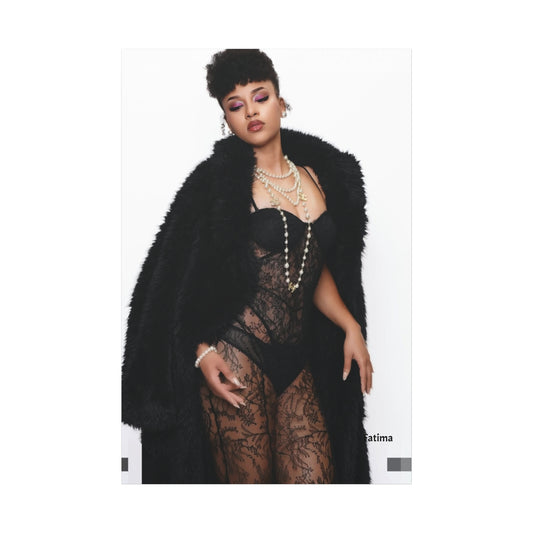 Elegant Stretched Canvas Print, Wall Art, Home Decor, Gift for Her, Modern Artwork, Fashion Photography