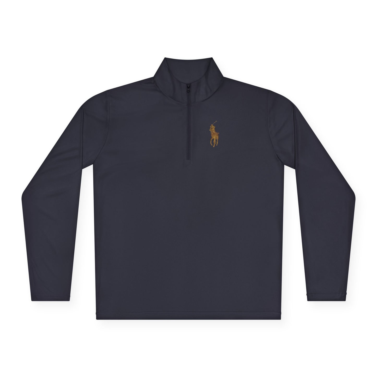 Quarter-Zip Pullover — Classic Polo Pony Embroidered Pullover
