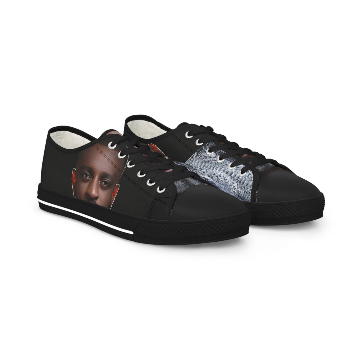 Tenis Fantom Men's Artistic Low Top Sneakers | Unique Statement Footwear, Trendy Casual Shoes, Fashion Sneakers, Personalized Gift, Everyday Wear