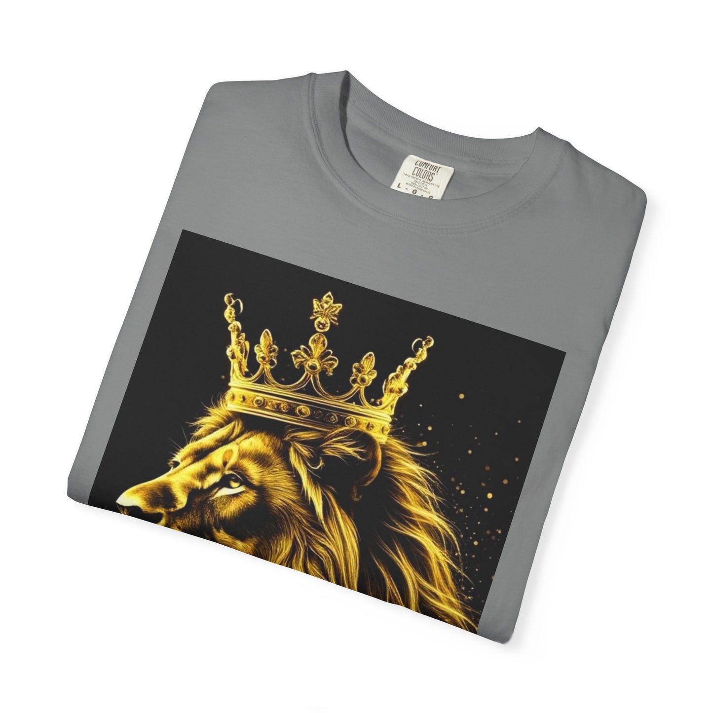 Lion King Crown T-Shirt — Regal Golden Lion Graphic Tee