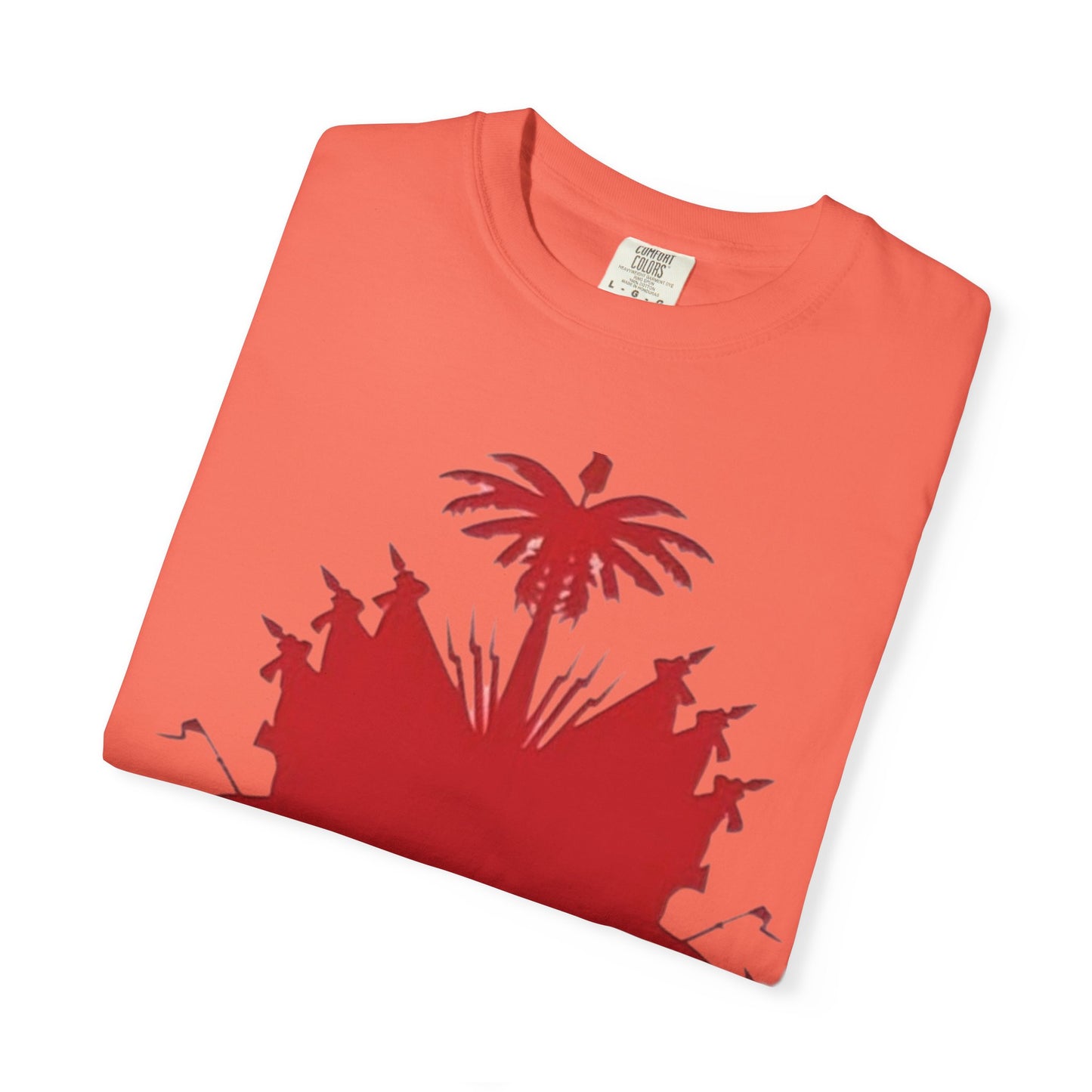 haiti Garment-Dyed T-Shirt with 'LEVEL' Design, Casual Wear, Street Style Tee, Gift for Gamers, Unique Graphic Shirt