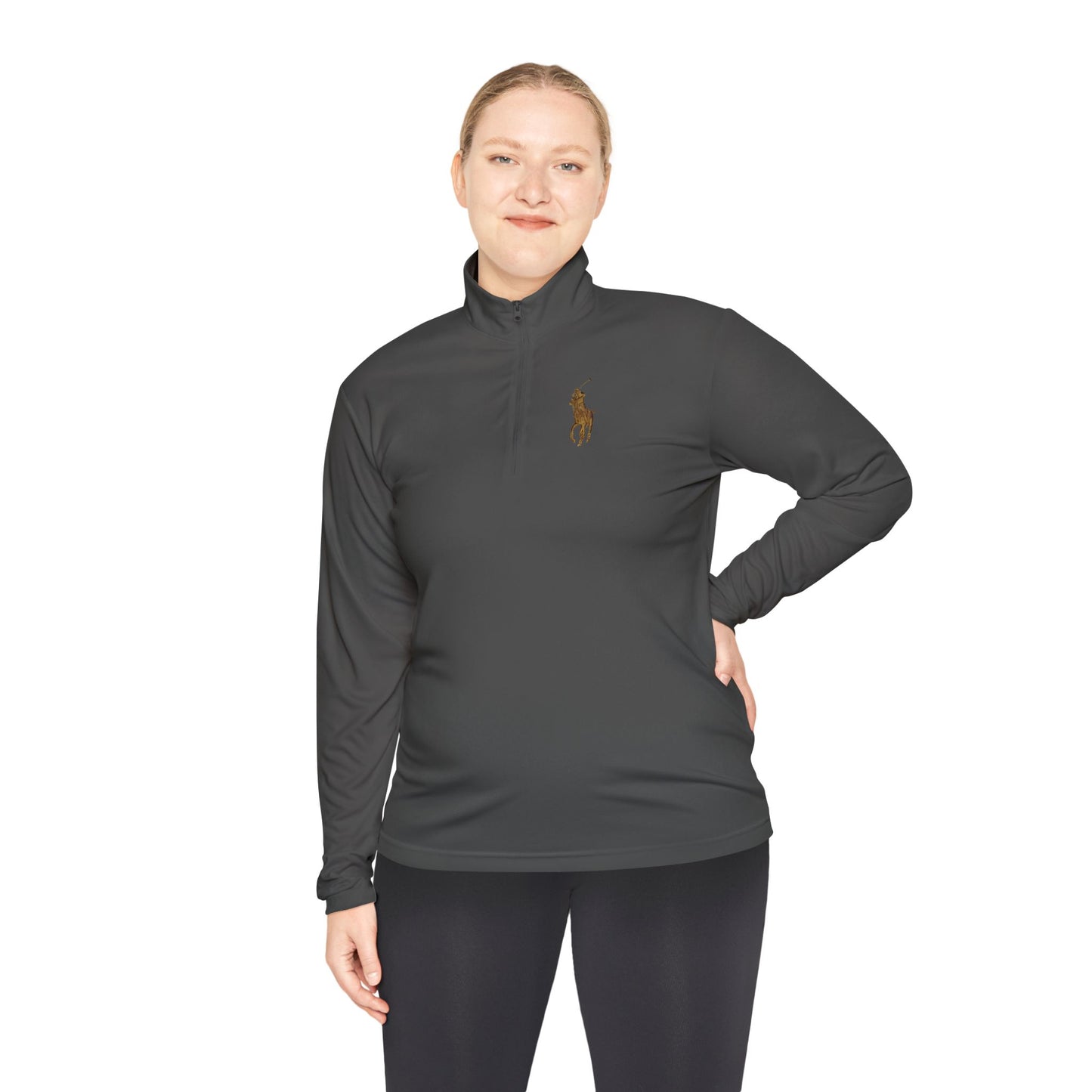 Quarter-Zip Pullover — Classic Polo Pony Embroidered Pullover