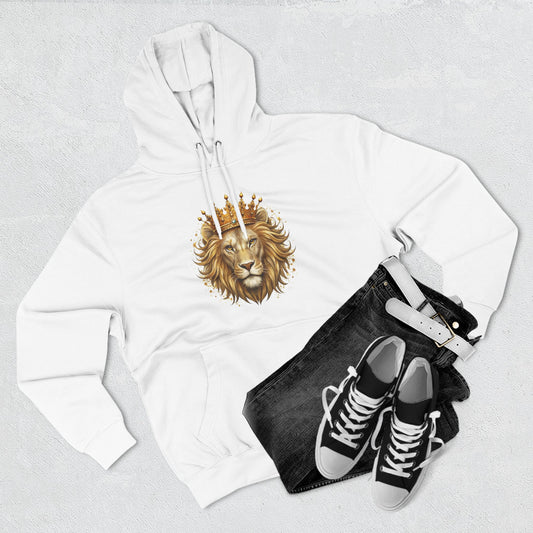 Lion with Crown Hoodie — Regal King Lion Graphic Sweatshirt