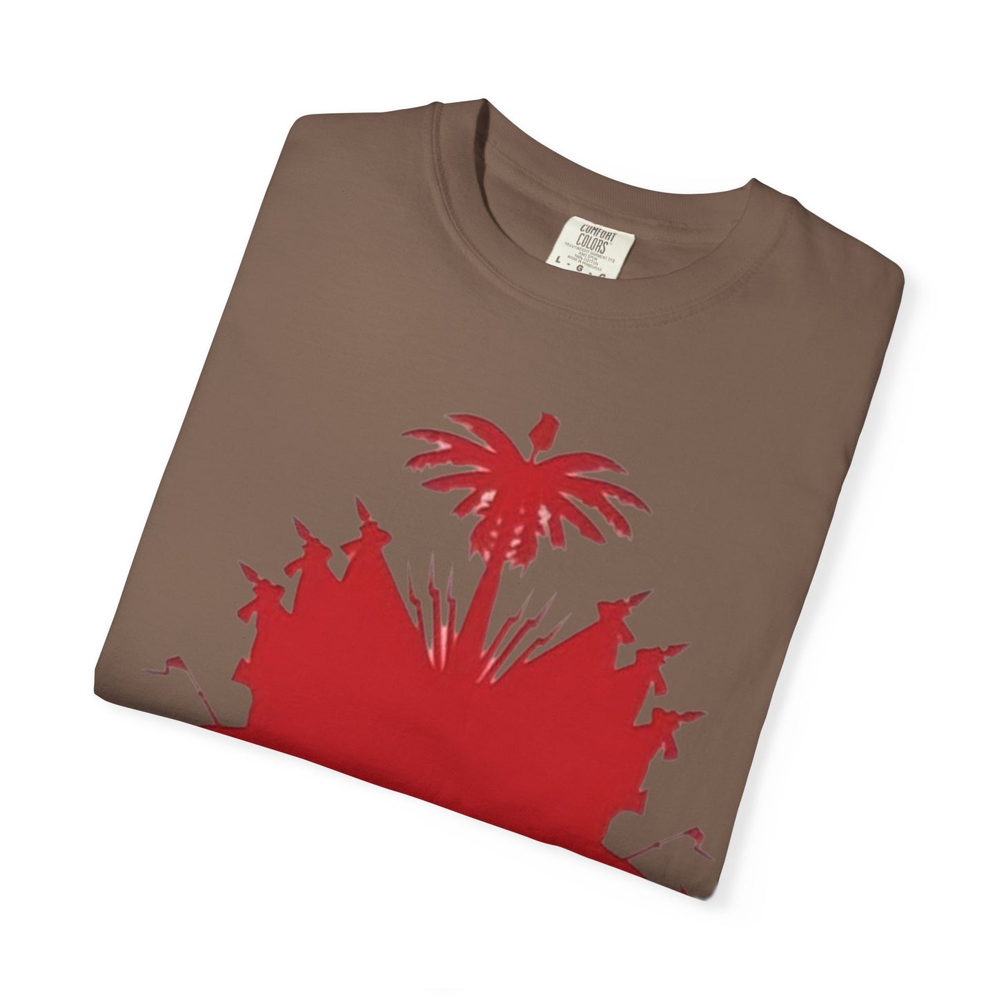 haiti Garment-Dyed T-Shirt with 'LEVEL' Design, Casual Wear, Street Style Tee, Gift for Gamers, Unique Graphic Shirt