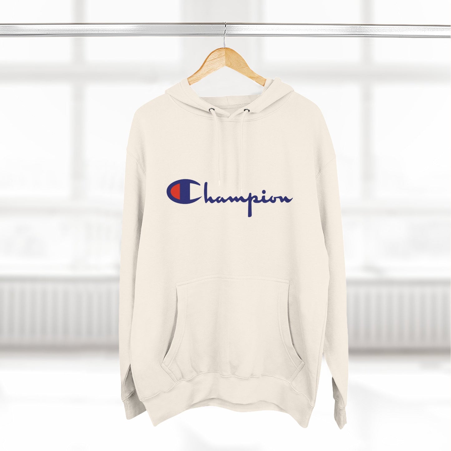 Champion Logo Hoodie – Classic Script Athletic Pullover