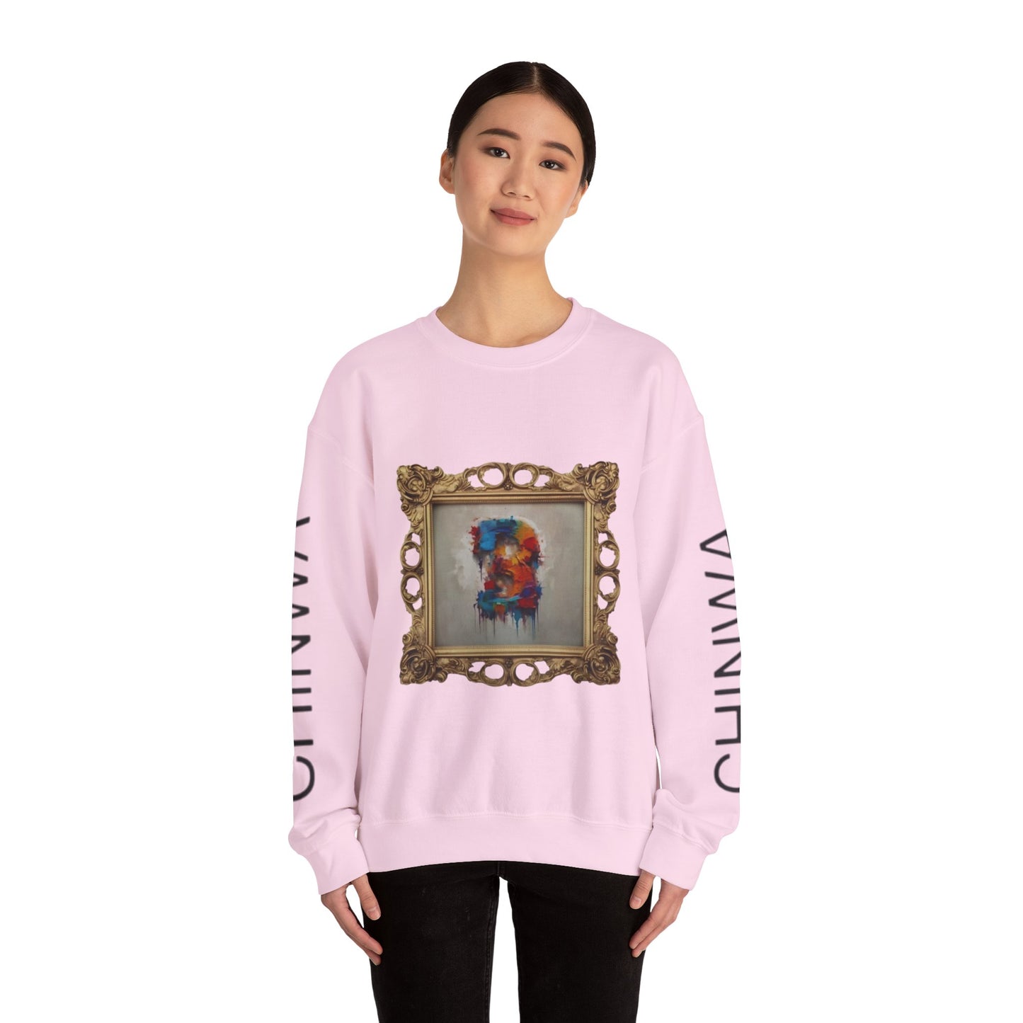 Artistic Unisex Crewneck Sweatshirt - Cozy, Unique Gift for Art Lovers, Casual Wear, Layering Piece, Trendy Fashion Statement