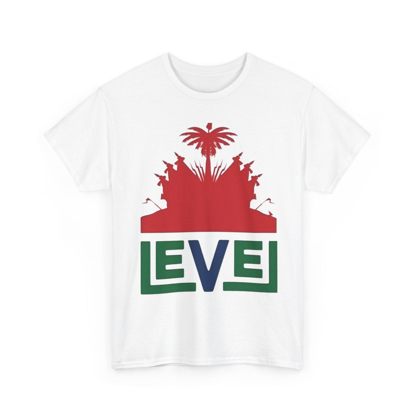 Tropical Vibes Unisex Heavy Cotton Tee with Graphic Design, Casual Wear, Summer Fashion, Beachwear, Gift Idea