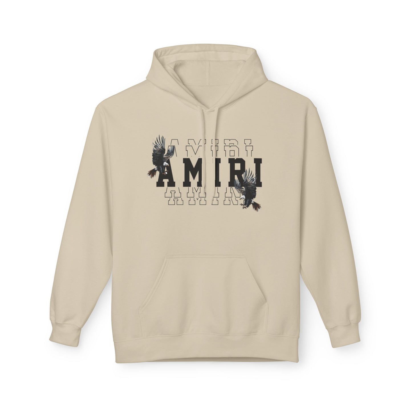 Amiri Graphic Hoodie — Raven College Lettering Streetwear Pullover