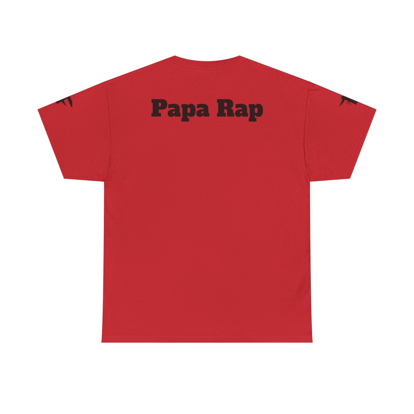 Festive Papa Rap Unisex Heavy Cotton Tee | Holiday Gift, Casual Wear, Graphic Tee, Family Celebration Shirt, Unique Gift for Dads