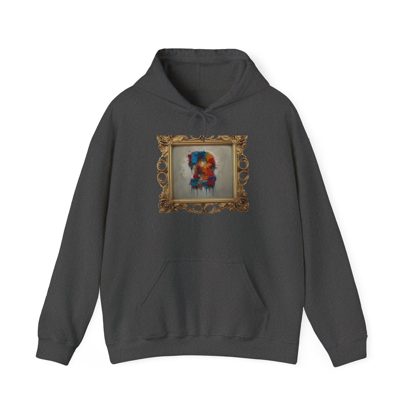 Colorful Art Hoodie, Unisex Heavy Blend Sweatshirt, Unique Gift for Art Lovers, Casual Wear, Cozy Winter Layer