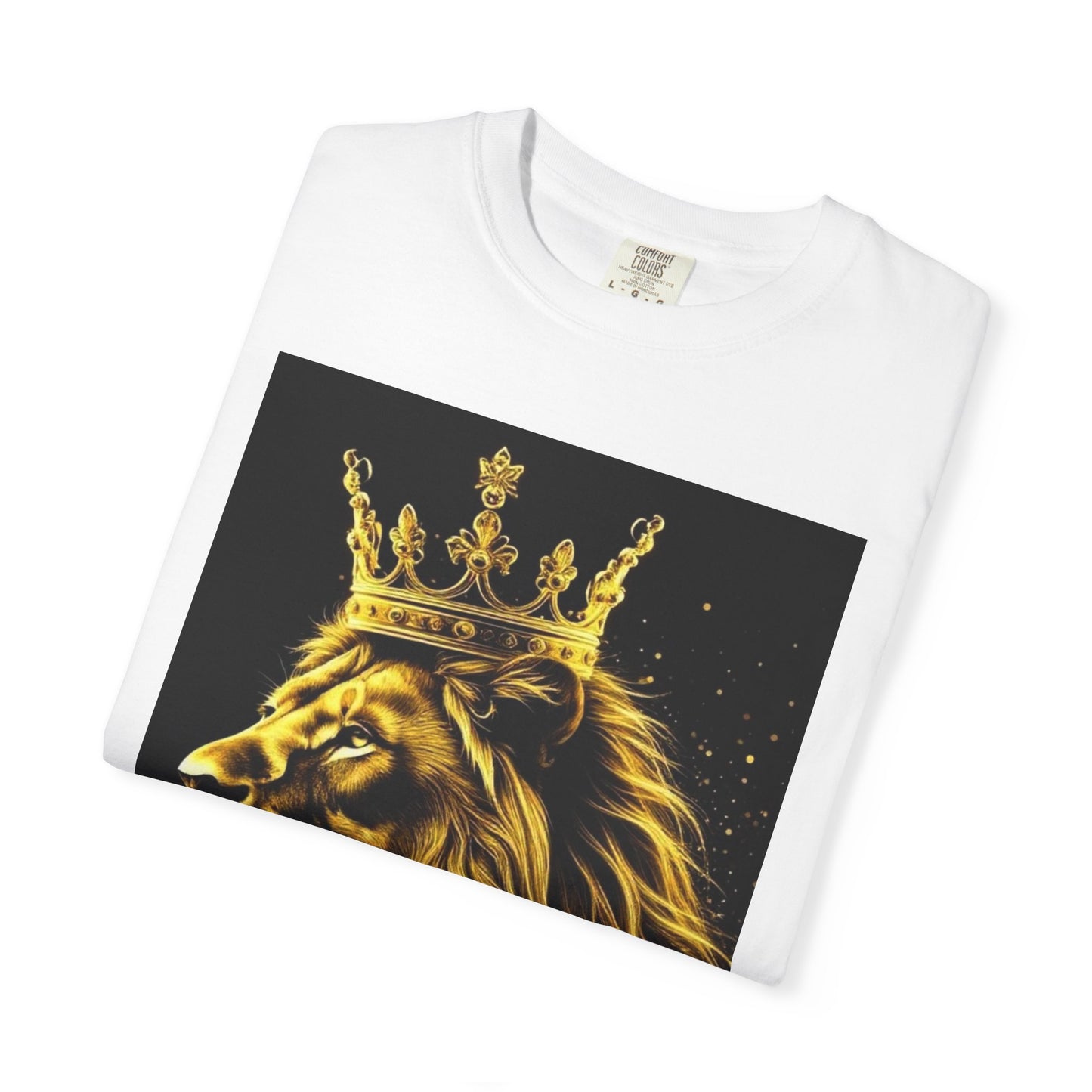 Lion King Crown T-Shirt — Regal Golden Lion Graphic Tee