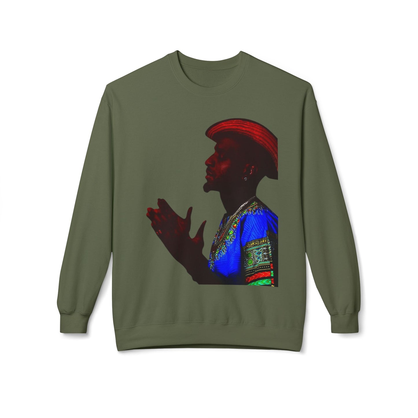 shirt local Cultural Vibes Crewneck Sweatshirt, Unisex Fleece Sweater, Ethnic Apparel, Holiday Gift, Cozy Fashion