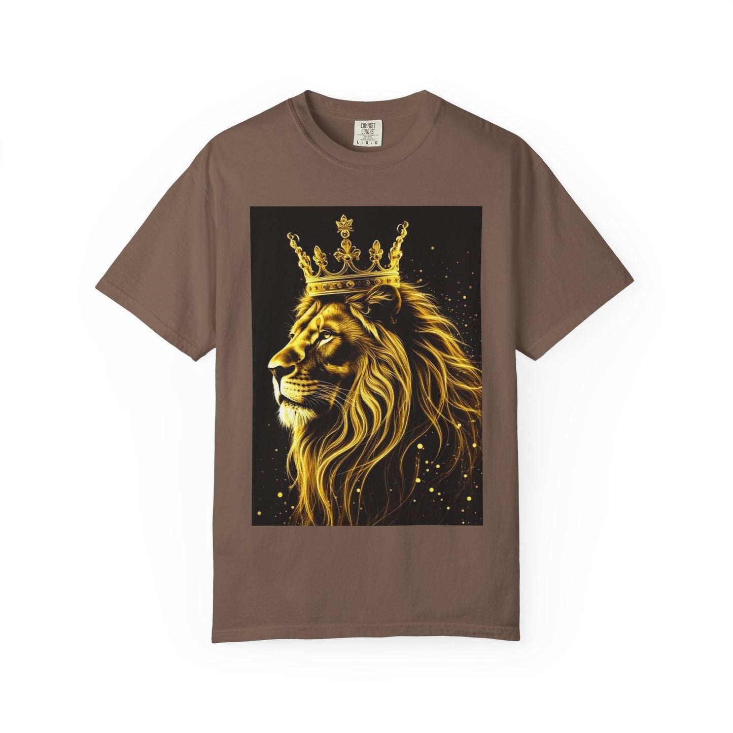 Lion King Crown T-Shirt — Regal Golden Lion Graphic Tee