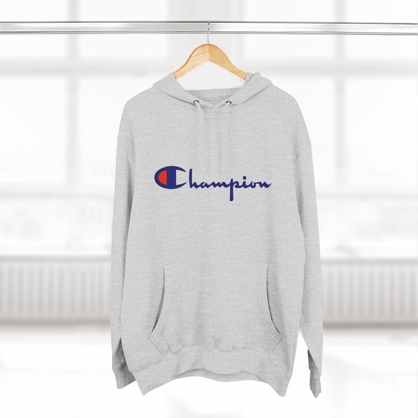 Champion Logo Hoodie – Classic Script Athletic Pullover