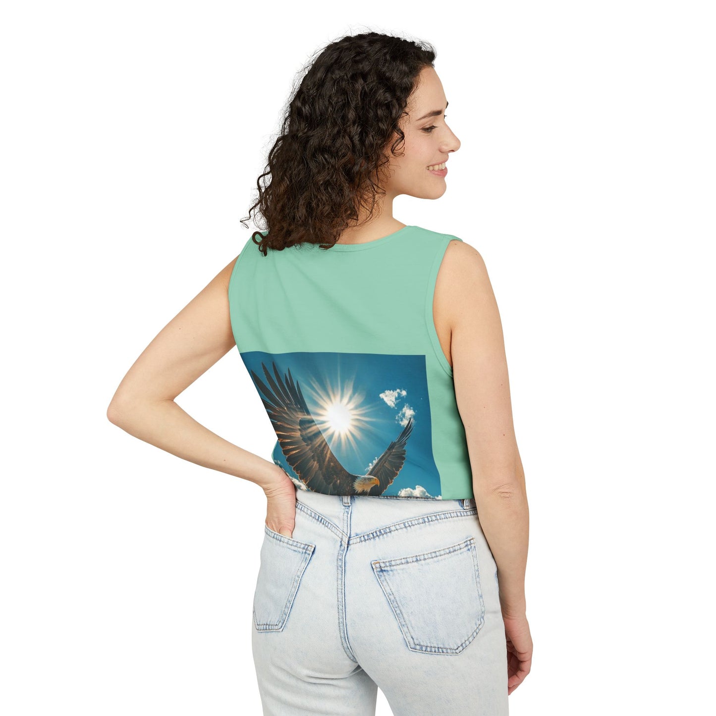Eagle Sunflight Tank Top — Soaring Eagle Graphic Tank