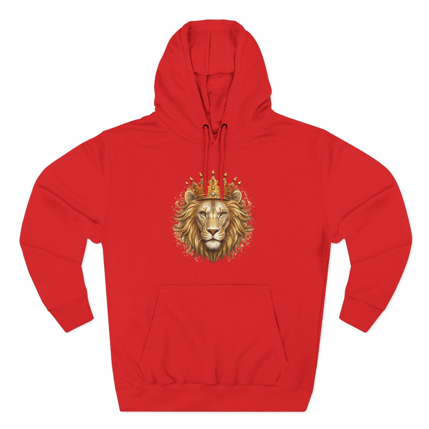Lion with Crown Hoodie — Regal King Lion Graphic Sweatshirt