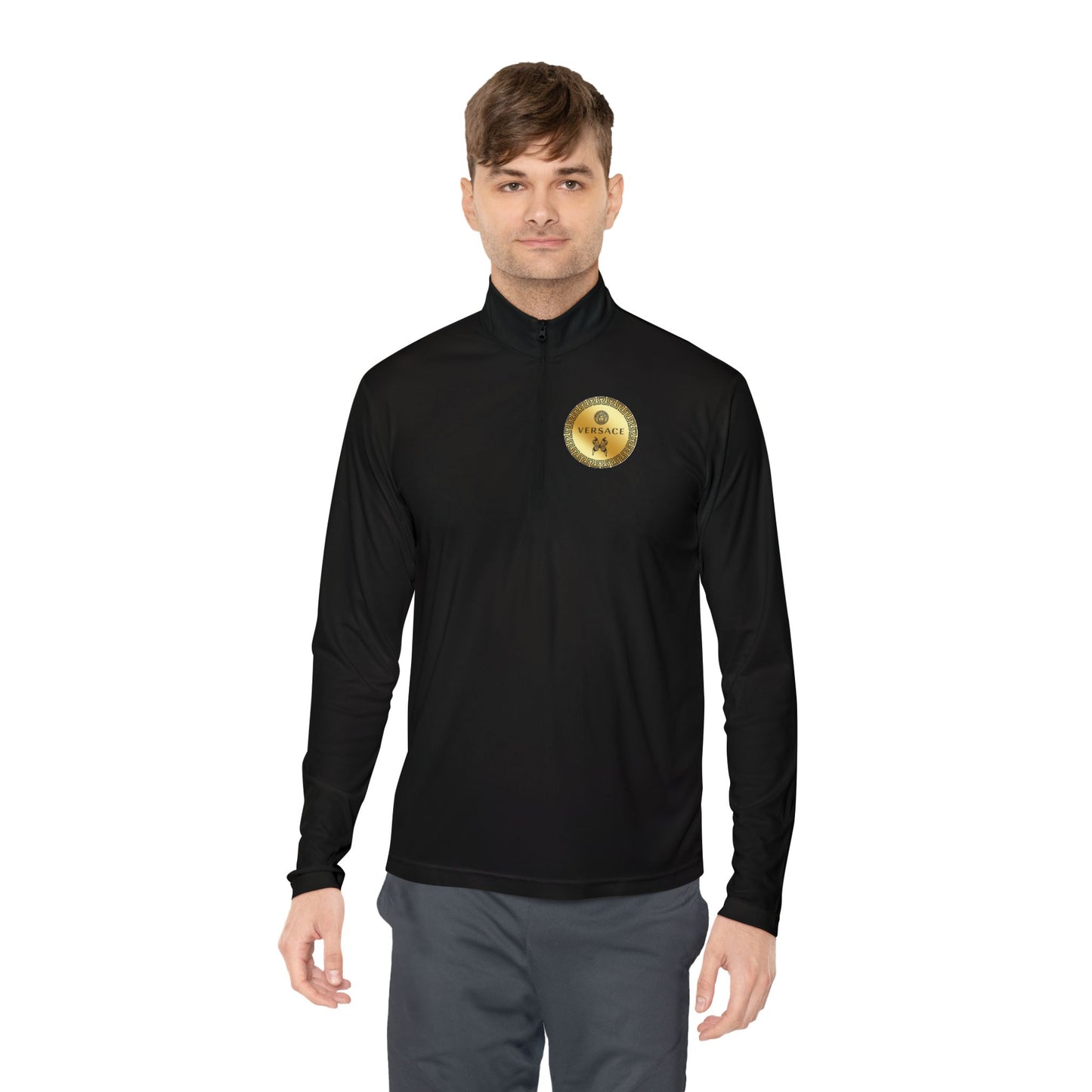 Versace-Inspired Unisex Quarter-Zip Pullover | Trendy Athletic Jacket, Fashionable Layering Top, Gift for Her, Stylish Casual Wear, [...]