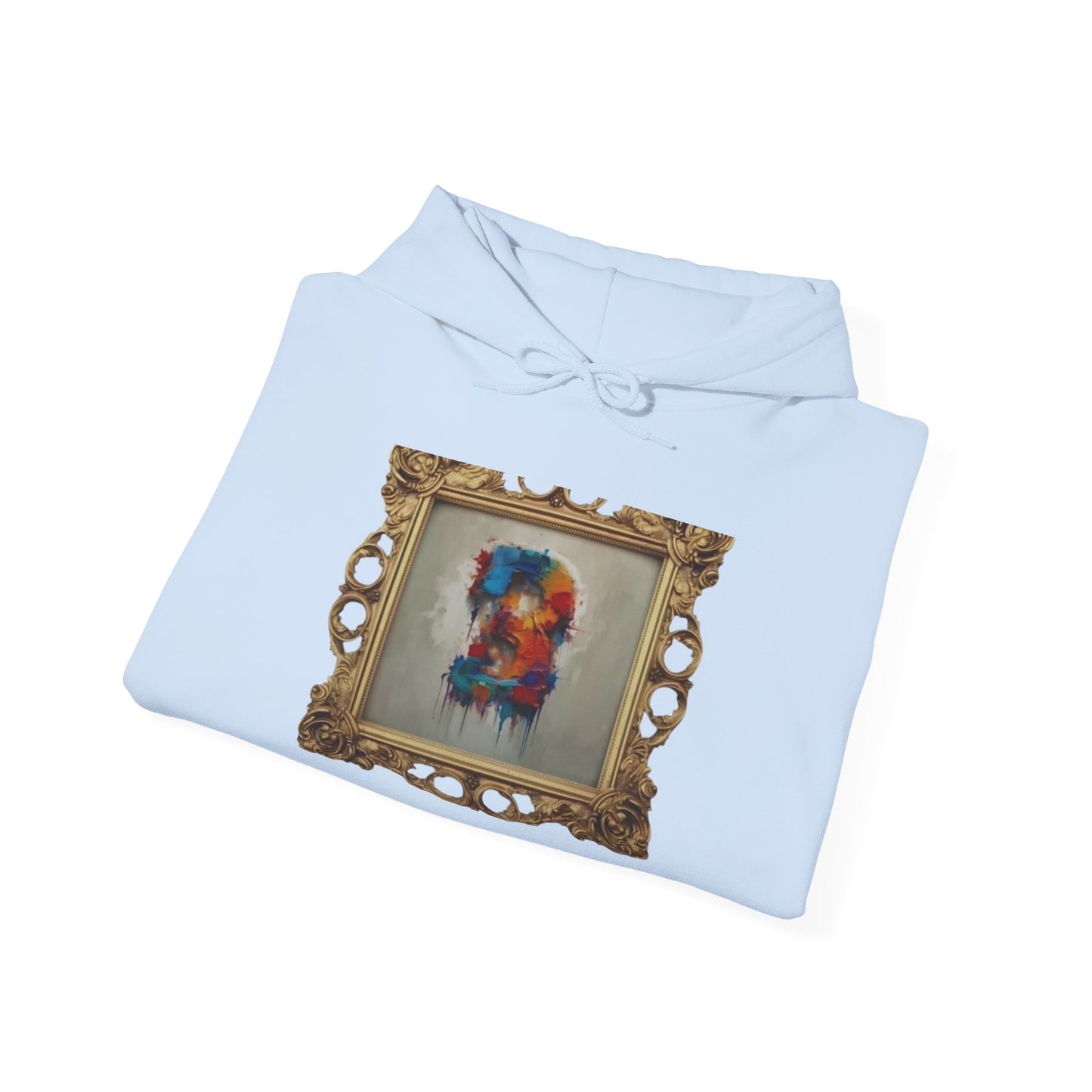 Colorful Art Hoodie, Unisex Heavy Blend Sweatshirt, Unique Gift for Art Lovers, Casual Wear, Cozy Winter Layer