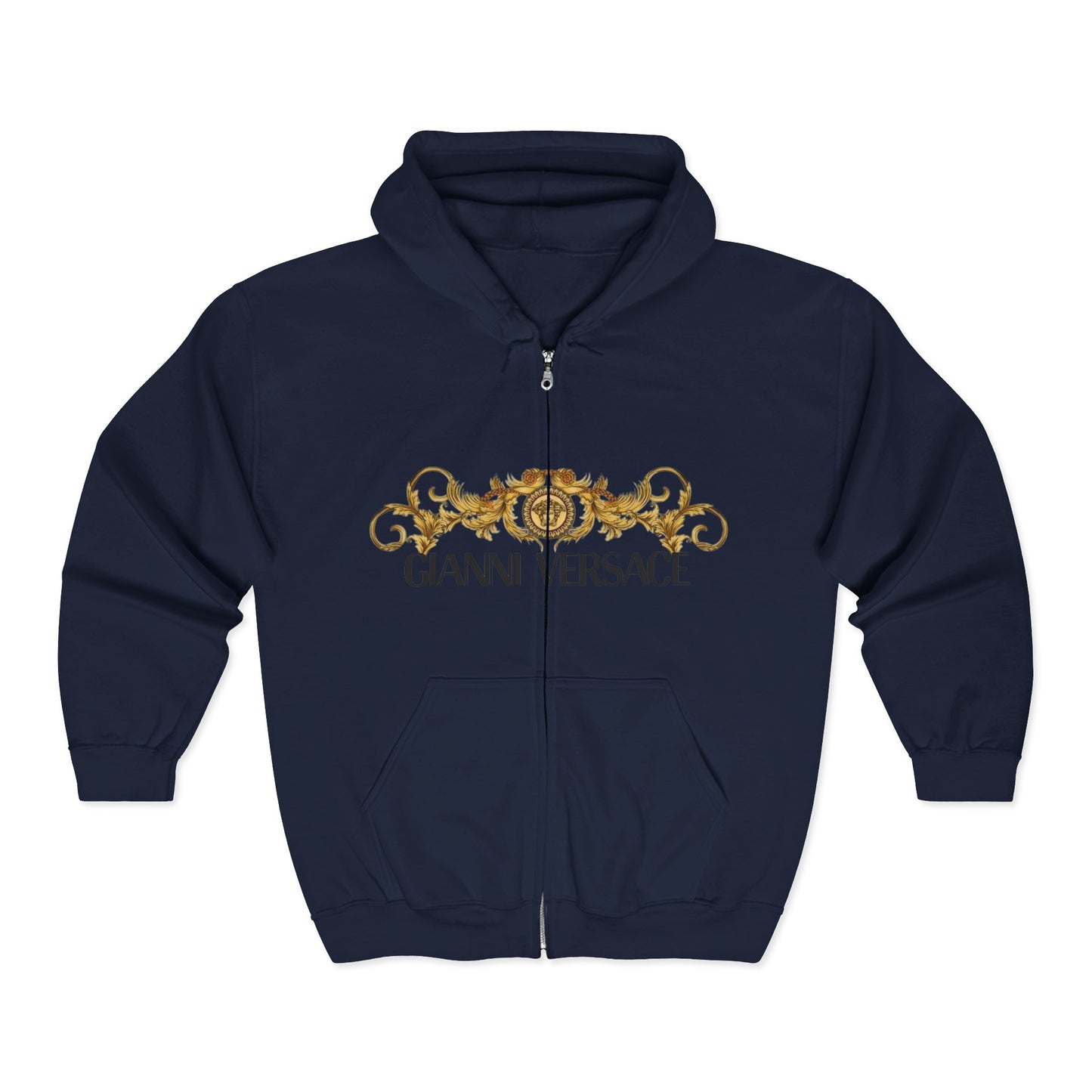 Gold Baroque Anniversary Zip Hoodie