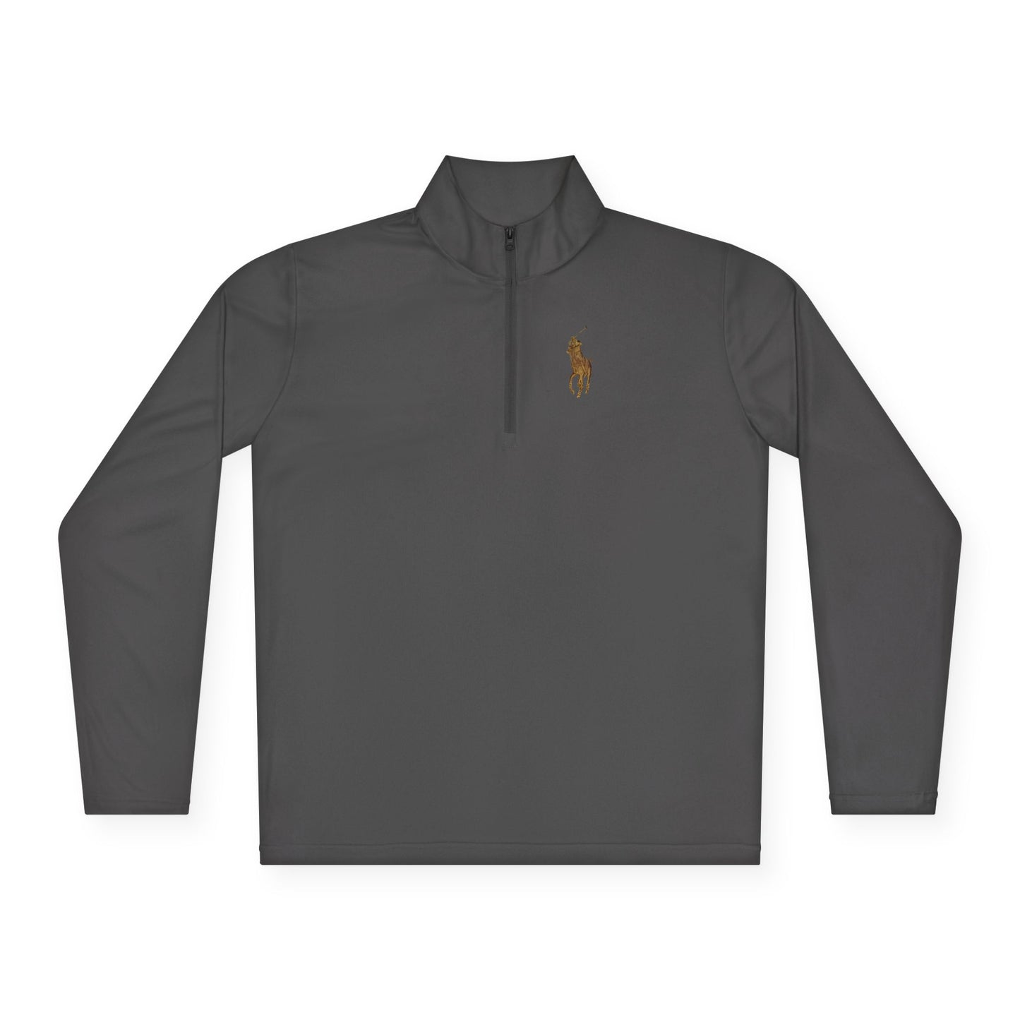 Quarter-Zip Pullover — Classic Polo Pony Embroidered Pullover
