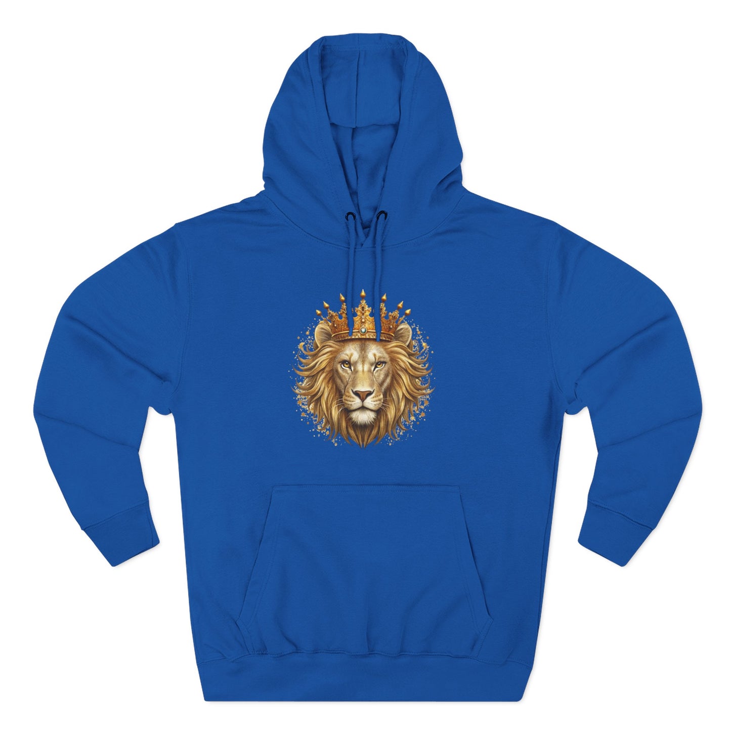 Lion with Crown Hoodie — Regal King Lion Graphic Sweatshirt