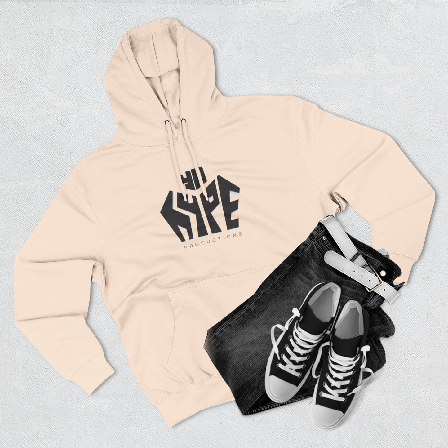 Stylish Three-Panel Fleece Hoodie for Trendsetters, Graphic Hoodie, Cozy Sweatshirt, Streetwear, Gift for Him/Her/Teens